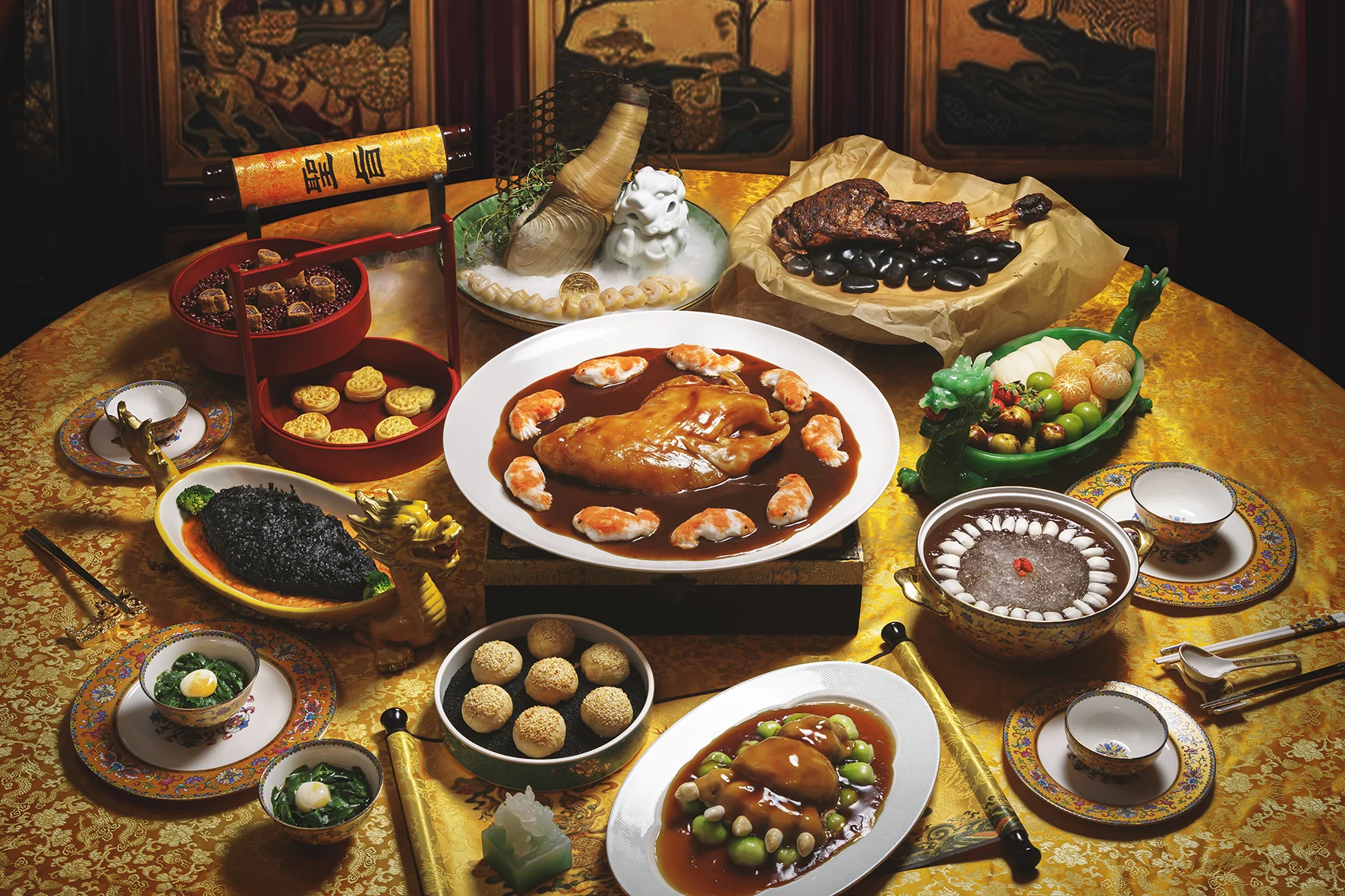 《唐述華筵》菜式合照